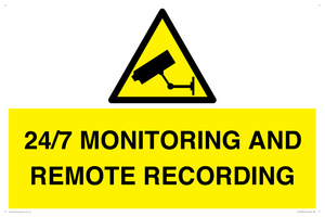 24/7 MONITORING AND REMOTE RECORDING